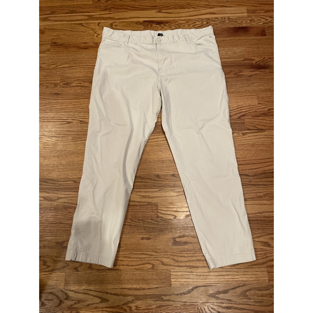Adidas Ultimate 365 Mens Lyocell Blend Chino Pants Tan Size 42x32 Stretch (Read)